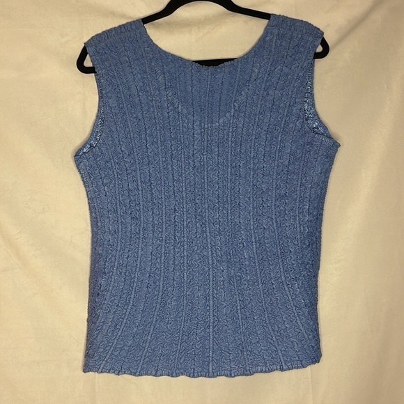 VINTAGE RAFAEL TEXTURED CRINKLE TANK (L) - Picture 5 of 5